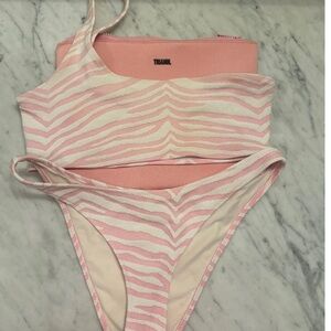 TRIANGL Pink Zebra Bikini Set